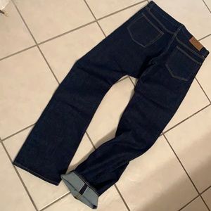 SOLD Rare 100% American made indigo selvedge denim jeans, White Oak cone 14oz